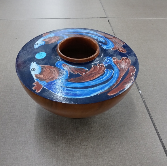 🌉🏫PIXLEY NORFOLK PINES VASE🏤📫 SIZE 9.5×7,A FABULOUS GIFTING!!!🎁🇺🇲 - Picture 8 of 12